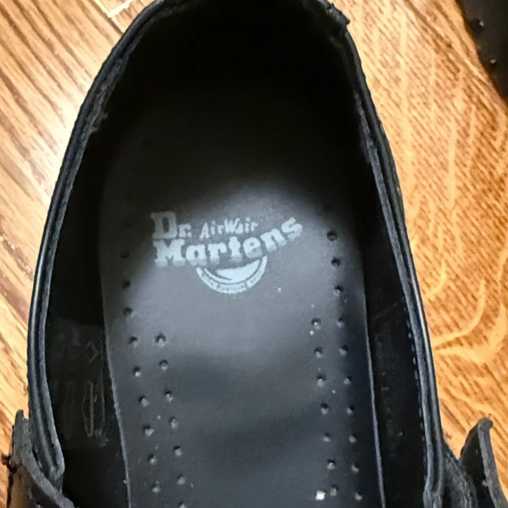 Dr. Martens Bethan Mary Jane Platform Shoes with Yellow Stitching - Picture 10 of 16